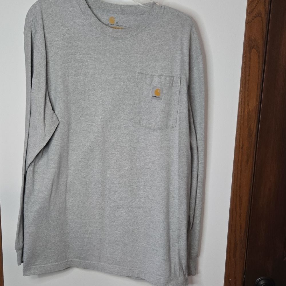 Carhartt Gray Long Sleeve Shirt with Pocket